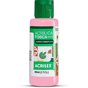 Tinta acrilica fosca 60ml pink - acrilex (pct.c/03)