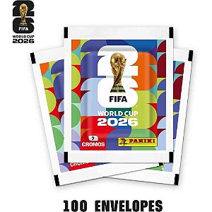 Copa panini 2026 figurinhas fifa envelope c/7 - panini (dp.c/100)