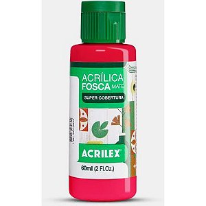 Tinta acrilica fosca 60ml vermelho fogo - acrilex (pct.c/03)