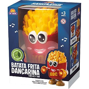 Boneco com mecanismo batata frita dancarina 16,5cm - samba toys (unidade)