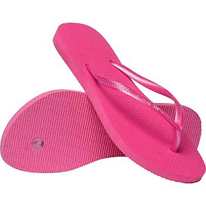 Chinelo havaianas feminino slim 37/8 rosa flux - havaianas (par)
