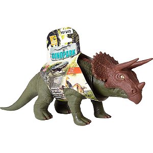Dinossauro triceratops 36x15cm - bee toys (unidade)