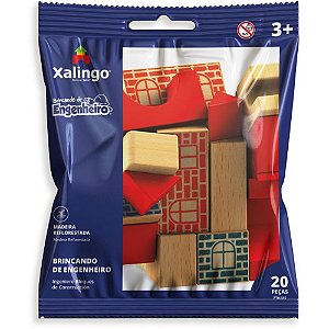 Brinquedo para montar brincando de engenheiro 20pçs - xalingo (unidade)