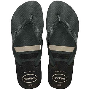 Chinelo havaianas masculino color essential 43/4 verde oli - havaianas (par)