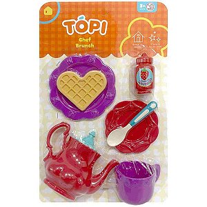Brincando de casinha topi chef brunch - cardoso toys (unidade)