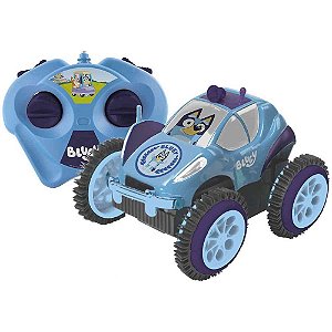 Carrinho controle remoto bluey veiculo giro maluco 3fun - candide (unidade)
