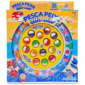 Jogo diverso pesca peixe alto mar 15peixes - polibrinq (unidade)