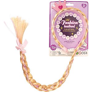Fantasia acessorio tiara c/tranca e coroa - samba toys (unidade)