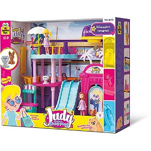 Cenario tematico (playset) judy shopping 32cm c/acessorio - samba toys (unidade)