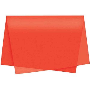 Papel de seda vermelho 48x60cm 20g - ridet (pct.c/100)