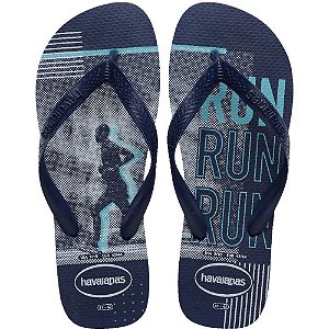 Chinelo havaianas masculino top athletic 41/2 marinho/azul - havaianas (par)