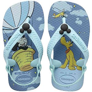 Chinelo havaianas infantil baby disney classics 21 azul - havaianas (par)