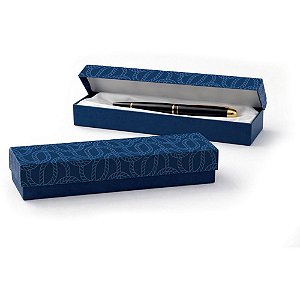 Caixa para presente com tampa marine p/caneta 17x4x2,5cm - packpel (pct.c/10)