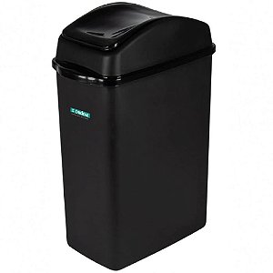 Lixeira para escritorio plastica preta 20,5l - ordene (unidade)
