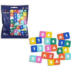Domino numeros 28pcs - xalingo (unidade)