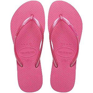 Chinelo havaianas feminino slim 35/6 rosa flux - havaianas (par)