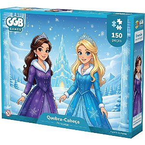 Quebra-cabeca cartonado princesas 150 pecas - ggb plast (unidade)