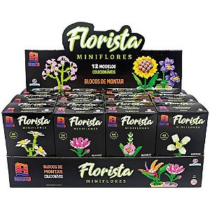 Brinquedo para montar bricko mini flores (sortido) - polibrinq (dp.c/12)