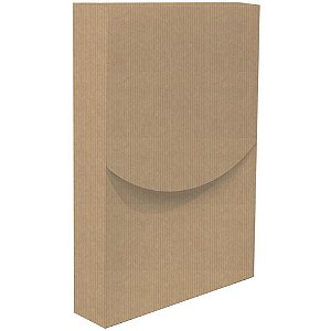 Caixa organizadora kraft p/camisa 33x23x5,2cm - packpel (pct.c/10)