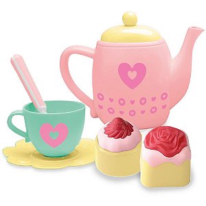 Brincando de casinha doce cozinha cha com bolinhos - cardoso toys (unidade)