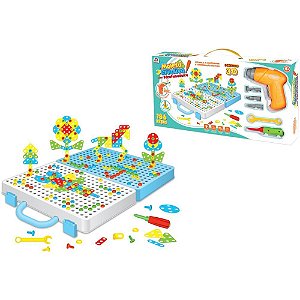 Brinquedo 3d maleta criativa c/parafusadeir - braskit (unidade)