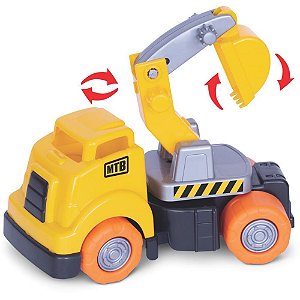 Caminhao mtb truck escavadeira - merco toys (unidade)
