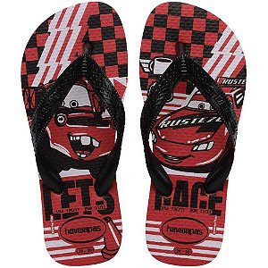 Chinelo havaianas infantil kids disney 27/8 vermelho - havaianas (par)