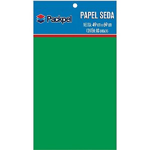 Papel de seda verde bandeira 49x69cm - packpel (pct.c/03)