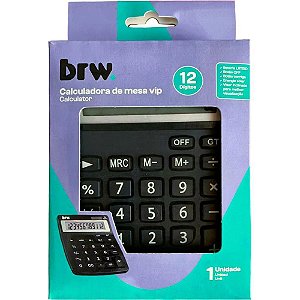 Calculadora de mesa 12dig. vip 10,6x14,2x3 cm - brw (unidade)