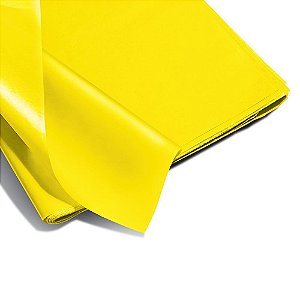 Papel de seda amarelo 48x60cm 20g - ridet (pct.c/100)