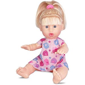Boneca com mecanismo bebezinha fala 20 frases 28cm - sid-nyl (unidade)