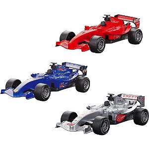 Carrinho super racing 1:24 c/3pecas - dm toys (unidade)