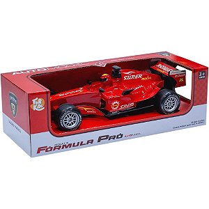 Carrinho a friccao formula pro c/som e luz 1:18 - bee toys (unidade)