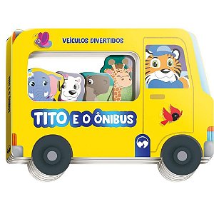 Livro infantil colorir veiculo divertido tito onibus - vale das letras (unidade)