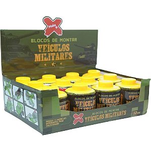 Brinquedo para montar veiculos militares surpresa (s - make+ (dp.c/12)