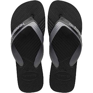 Chinelo havaianas masculino dual 39/0 preto/cinza - havaianas (par)