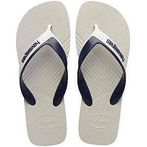 Chinelo havaianas masculino dual 39/0 branco/marinho - havaianas (par)