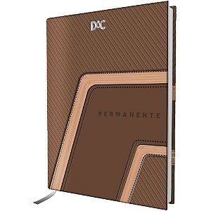 Agenda permanente cinza e preta 168f.134x190mm - dac (unidade)