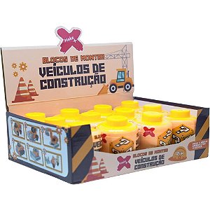 Brinquedo para montar veiculos de construcao surp(sortido) - make+ (dp.c/12)