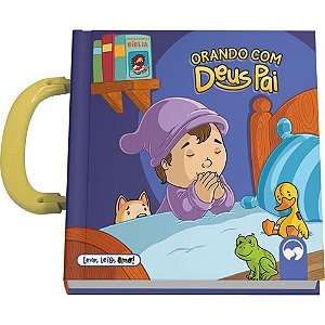 Livro infantil colorir orando com deus c/alca 23x23cm - vale das letras (unidade)