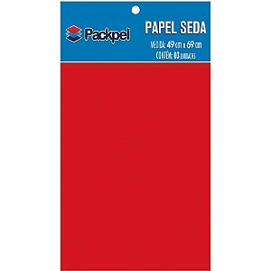 Papel de seda vermelho 49x69cm - packpel (pct.c/03)
