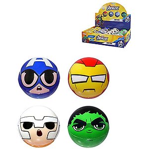 Miniatura colecionavel squishy marvel avengers - etitoys (dp.c/12)