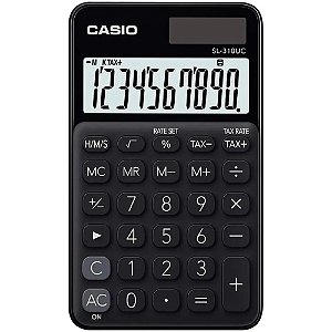 Calculadora de bolso 10 dig. preta sol.bat.fun.h/tx - casio (unidade)