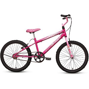 Bicicleta aro 20 melody rosa/pink c/cest - stone bike (unidade)