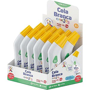 Cola escolar color joy ergonomica 60g - leonora (dp.c/12)