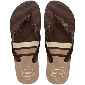 Chinelo havaianas masculino color essential 41/2 cafe - havaianas (par)