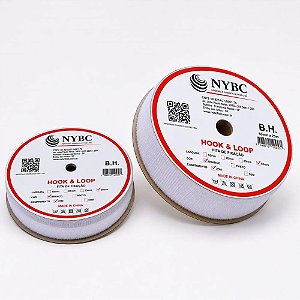 Velcro 50mm branco c/25mt - nybc (rolo)