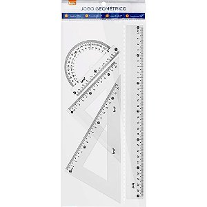 Conjunto para desenho cristal pvc 1 grau - brw (blister)