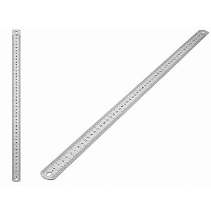 Regua de aco inox 100cm. - nybc (unidade)