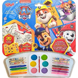 Maleta para pintura patrulha canina kit pintura - toyng (unidade)